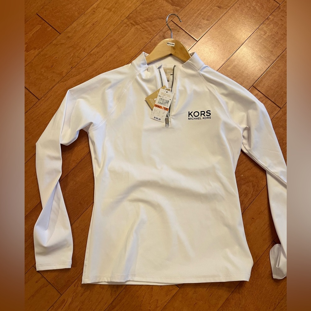 Ladies Michael Kors zip neck pullover nwt